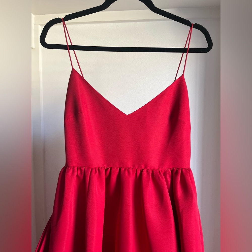 Sachin + Babi Red Bow-Back Evening Gown - Picture 9 of 16